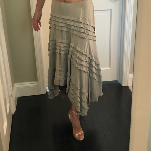 DKNY Silk Midi Skirt - Picture 2 of 8